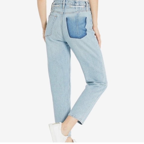 Hudson Jeans Elly High Rise Tapered Crop Denim Jeans In Skyline Size 25 - Picture 4 of 15